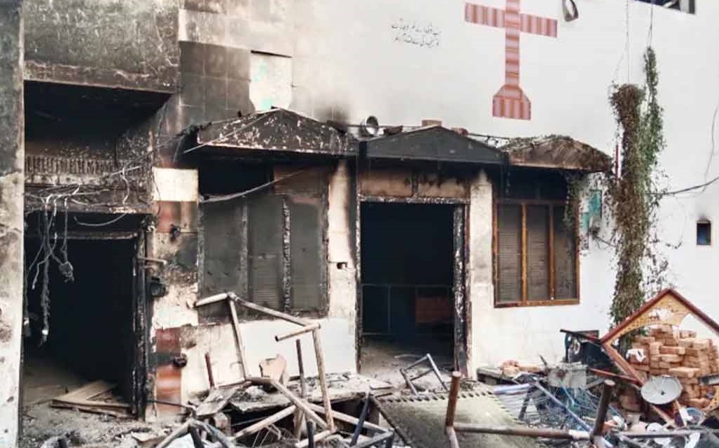 গির্জা পোড়ানো নাশকতায় পাকিস্তানে ১৪৬ গ্রেপ্তার